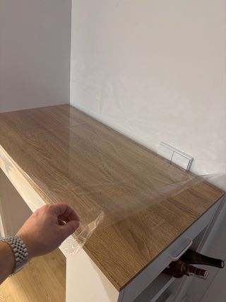 Tavolo bar cucina in legno e bianco