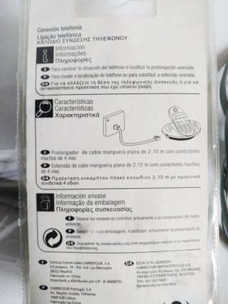Lote de cables de teléfono.