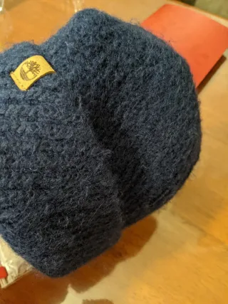 Cappellino lana Timberland blu