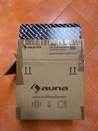 Micro Sistema de Som Auna Wallie CD Bluetooth Bran