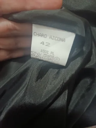 Falda Charo Azcona Negra