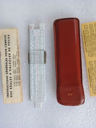 REGLA DE CALCULO DE BOLSILLO RAPHOPLEX