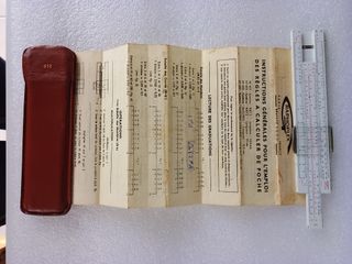 REGLA DE CALCULO DE BOLSILLO RAPHOPLEX