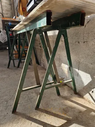 Caballetes de obra metálicos. LOTE COMPLETO 250€