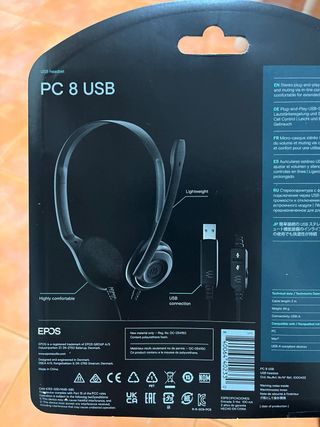 Headset EPOS PC 8 USB Novo e Selado