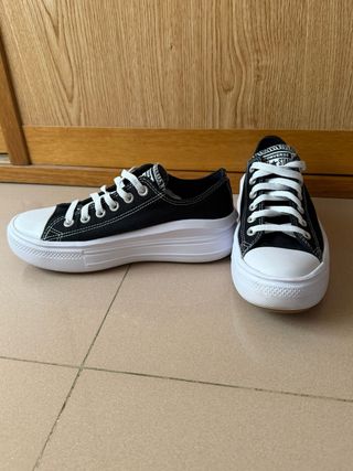 Converse plataforma negras