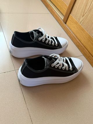 Converse plataforma negras