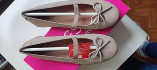 Zapatos planos Conguitos beige niña