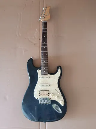 Guitarra Eléctrica Stix Negra y Blanca