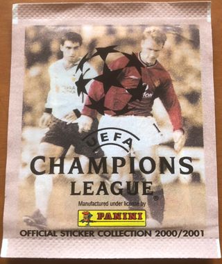 Sobre Panini Champions League 200/2001 "RARE"