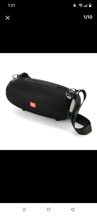 Altavoz T&G Negro Portátil