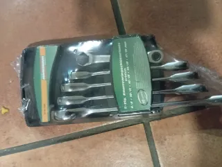 Juego 5 llaves de carraca Mannesmann