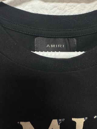 Camiseta Amiri Negra Logo