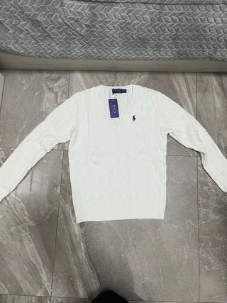 Jersey Polo Ralph Lauren Blanco Cable Knit