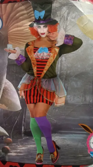 Disfraz Payaso, la peluca no viene con el disfraz