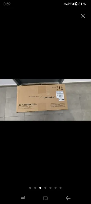 Technics SL 1210 MK7 Tocadiscos Negro