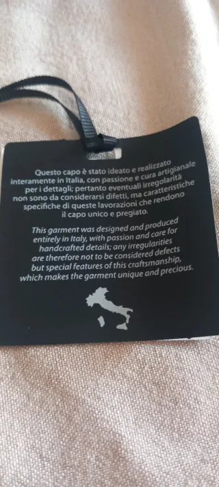 Maxisciarpa Annalisa beige e blu