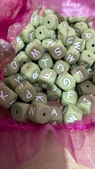 Letras de silicona colores