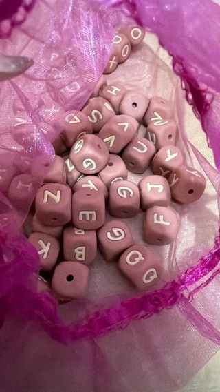 Letras de silicona colores