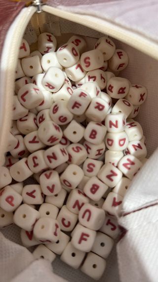 Letras de silicona colores