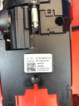 Palanca de cambios y ángulo Mercedes