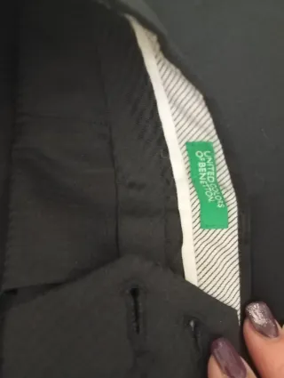 Completo uomo Benetton tg.48 nero