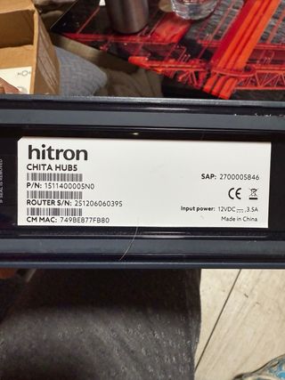 Giga Router NOS hitron chita hub5