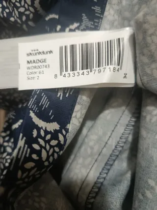 Vestido manga larga estampado