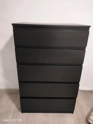 Cajonera Ikea Negra Madera
