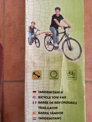 Trailgator-barra tándem, enganche para bicis niñ@s