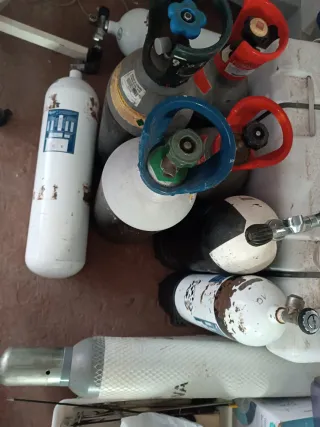 Botella CO² O² Aire Buceo