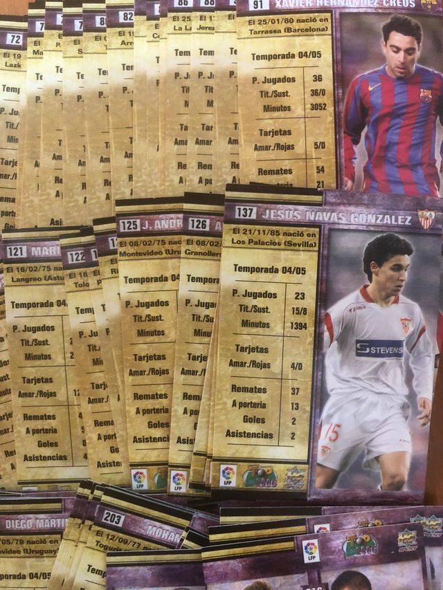 130 Fichas TOP-2006 Mundicromo Diferentes