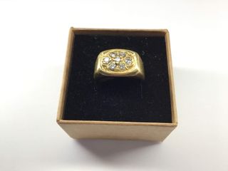 anillo oro 18k con piedra