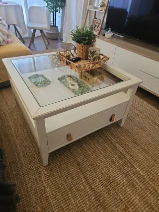 Mesa de centro IDANÄS IKEA blanca