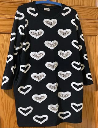 Vestido Teria Yabar Corazones Talla Única