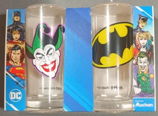 Set Vasos Vidrio DC Comics