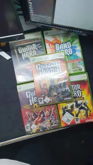 Pack 5 juegos Guitar Hero Xbox 360