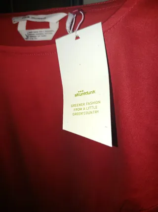 Vestido rojo manga larga