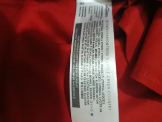 Vestido rojo manga larga