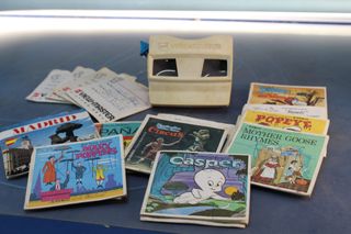 Gaf View-Master visor + lote de ruedas estereoscópicas. Stereo Reel