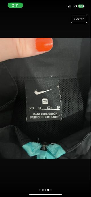 Chaqueta Deportiva LFC Nike Negra y Turquesa