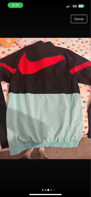 Chaqueta Deportiva LFC Nike Negra y Turquesa