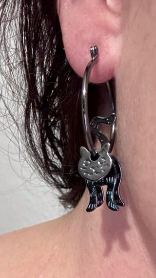 Pendientes Aro Gatos