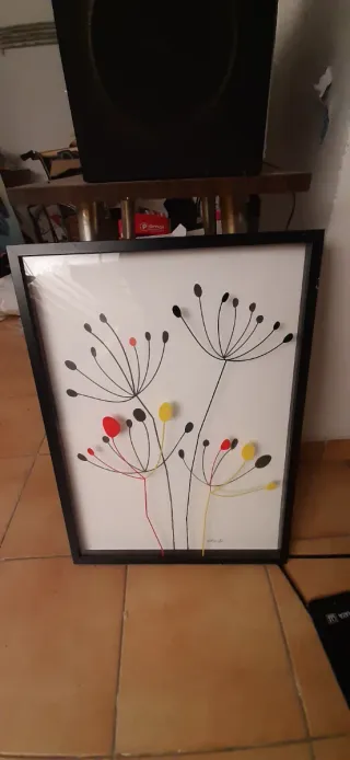 Cuadro Decorativo Flores Minimalistas