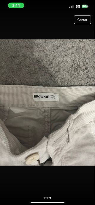 Pantalón cargo beige Brownie