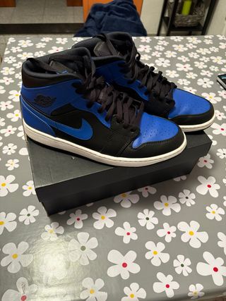 Nike Dunk High Black & Royal Blue