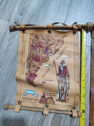 Mapa de cuero de Argentina