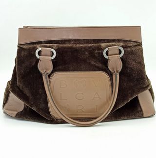 Bolso Bvlgari Marrón y Beige