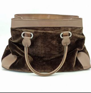 Bolso Bvlgari Marrón y Beige