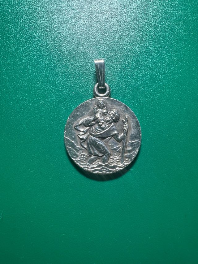 Medalla San Cristóbal Plata en Alemán